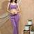 Lavender crop top and pants