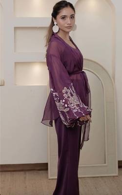Bloomed purple co-ord set 2