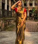  sunehri kiran gold handloom tissue saree