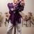 Bloomed purple jacket with white co-ord set