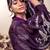 Bloomed purple jacket with white co-ord set
