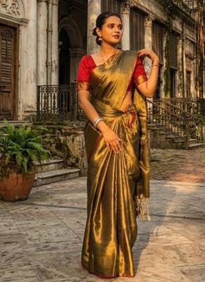  sunehri kiran gold handloom tissue saree 4