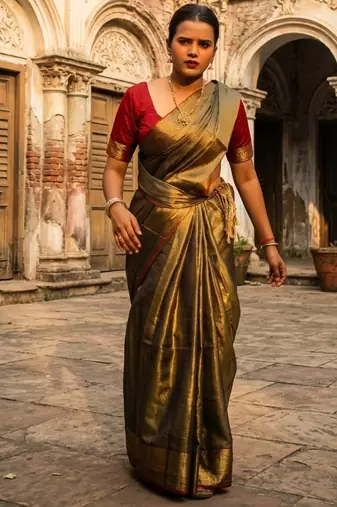  sunehri kiran gold handloom tissue saree