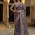Lavender Color Sober Pattern With Print Work Silk Blend Saree