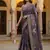 Lavender Color Sober Pattern With Print Work Silk Blend Saree