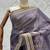 Lavender Color Sober Pattern With Print Work Silk Blend Saree