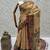 Beige Color Sober Pattern With Print Work Silk Blend Saree