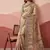 Cream Color Sober Pattern With Print Work Silk Blend Saree