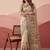 Cream Color Sober Pattern With Print Work Silk Blend Saree