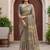 Grey Color Dori With Print Work Silk Blend Saree