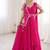 Rani Pink Color Embroidery Sequence Work Chinon Lehenga Choli Ser