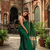  hara noor bottle green handloom tissue saree