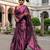  purple dusk purple handloom tissue saree