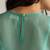 Bright aqua kota silk co-ord set