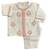 Cream white embroidered pure chanderi kurta set