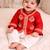 Red embroidered pure chanderi kurta set