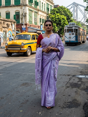  lavender handloom tissue saree 1
