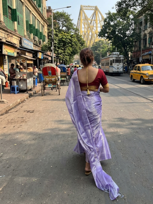  lavender handloom tissue saree 2