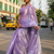  lavender handloom tissue saree