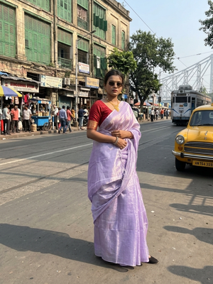  lavender handloom tissue saree 4