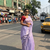  lavender handloom tissue saree