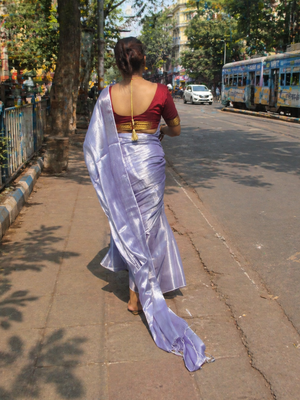  lavender handloom tissue saree 5
