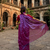 orchid mist purple & blue handloom tissue saree