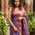  midnight melt copper & blue handloom tissue saree
