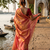  orange glow orange handloom tissue saree