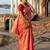  orange glow orange handloom tissue saree