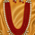 Multi layer pearl beaded kundan gold plated necklace set