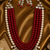 Multi layer pearl beaded kundan gold plated necklace set