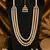 Multi layer pearl beaded kundan gold plated necklace set