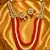 Designer multi layer pearl beaded kundan ethnic necklace set