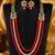 Designer multi layer pearl beaded kundan ethnic necklace set