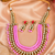 Statement multi layer beaded kundan necklace set