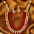 Multi Layer Moti Beaded Kundan Necklace Set Gold Plated