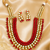 Multi Layer Moti Beaded Kundan Necklace Set Gold Plated