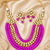 Kundan beaded multi layer haar necklace set