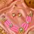 Gold plated beaded kundan choker necklace set