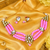 Gold plated beaded kundan choker necklace set