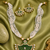 Gold plated kundan beaded meenakari necklace