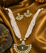 Kundan Gold Plated Beaded Meenakari Necklace