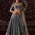 Dusty Blue Embroidered Lehenga Set For Women's 