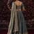 Dusty Blue Embroidered Lehenga Set For Women's 