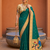 Green Color zari weawing Work Silk Saree