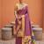 Magenta Color zari weawing Work Silk Saree