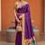 Purple Color zari weawing Work Silk Saree