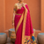 Rani Pink Color zari weawing Work Silk Saree