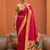 Rani Pink Color zari weawing Work Silk Saree